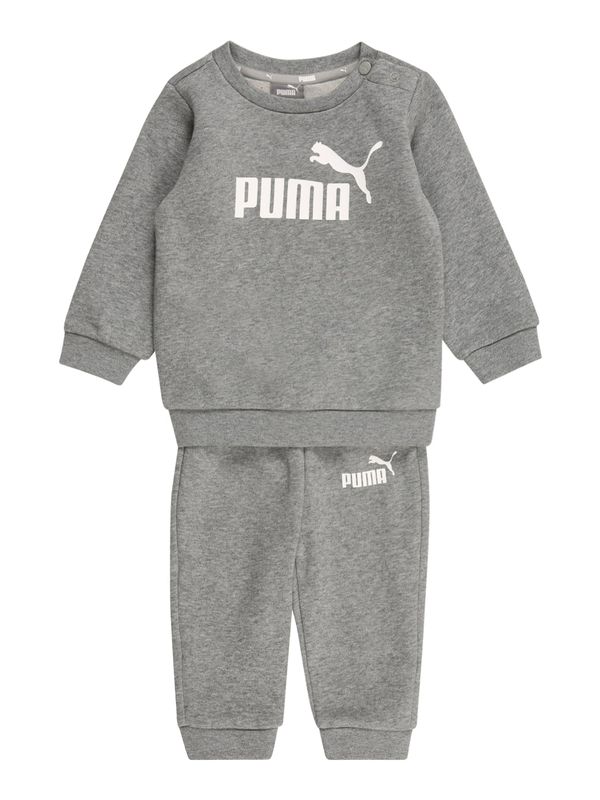 PUMA PUMA Облекло за бягане 'Minicats'  сив меланж / бяло
