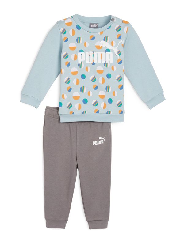 PUMA PUMA Облекло за бягане 'Summer Camp'  светлосиньо / тъмносиво / оранжево / бяло