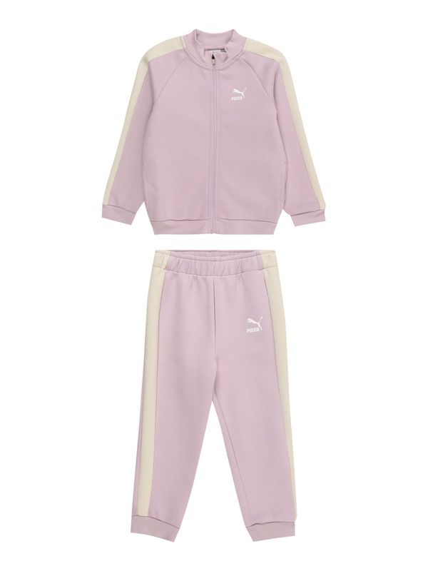 PUMA PUMA Облекло за бягане 'T7 ICONIC'  светлобежово / люляк / бяло