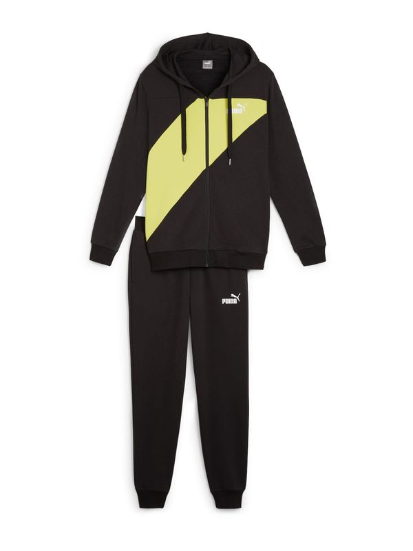 PUMA PUMA Облекло за трениране 'Power'  лимоненожълто / черно / бяло