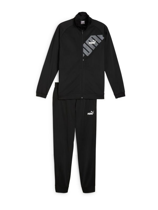 PUMA PUMA Облекло за трениране 'Power Poly'  сиво / черно / бяло