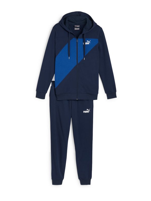 PUMA PUMA Облекло за трениране 'Power'  синьо / нейви синьо / бяло