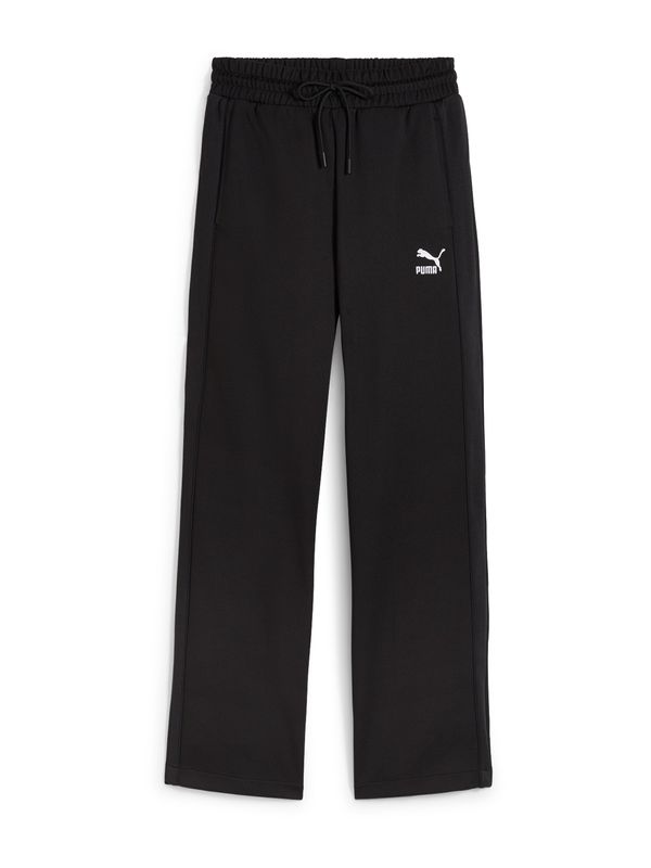 PUMA PUMA Панталон 'T7'  черно / бяло