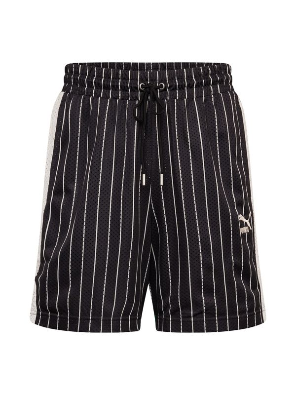 PUMA PUMA Панталон  зелено / черно / бяло