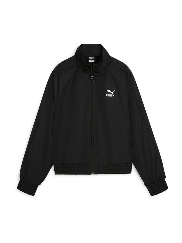 PUMA PUMA Преходно яке  черно / бяло