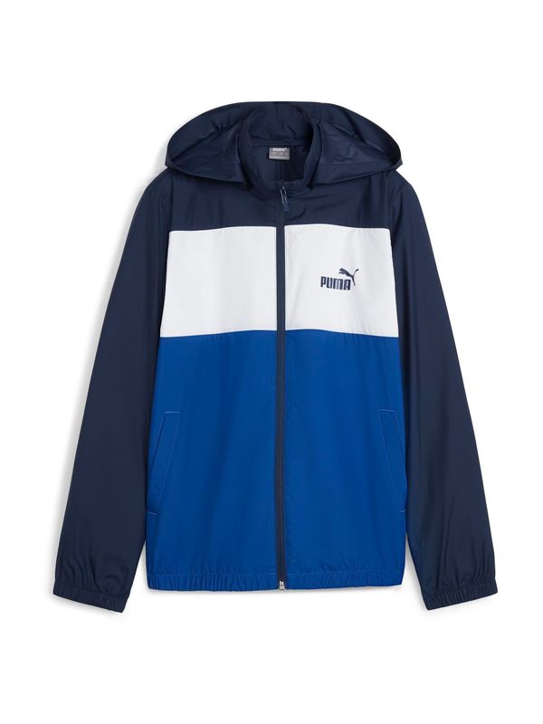 PUMA PUMA Преходно яке 'ESS+'  синьо / нейви синьо / бяло
