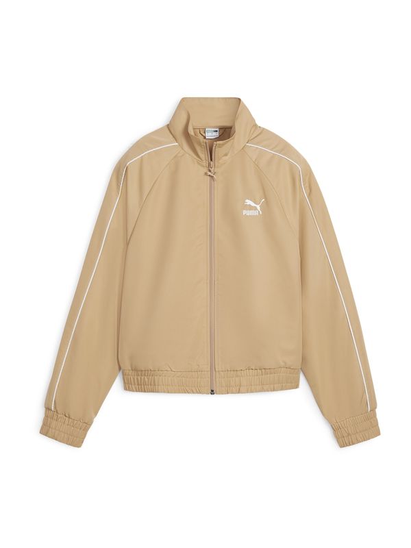 PUMA PUMA Преходно яке  светлокафяво / бяло