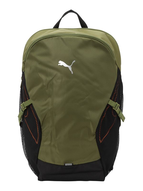PUMA PUMA Раница 'Plus Pro'  маслина / оранжево / черно / бяло