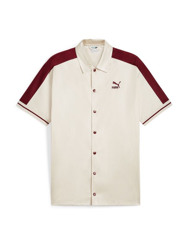 PUMA PUMA Риза 'T7 FOR THE FANBASE'  бордо / бяло