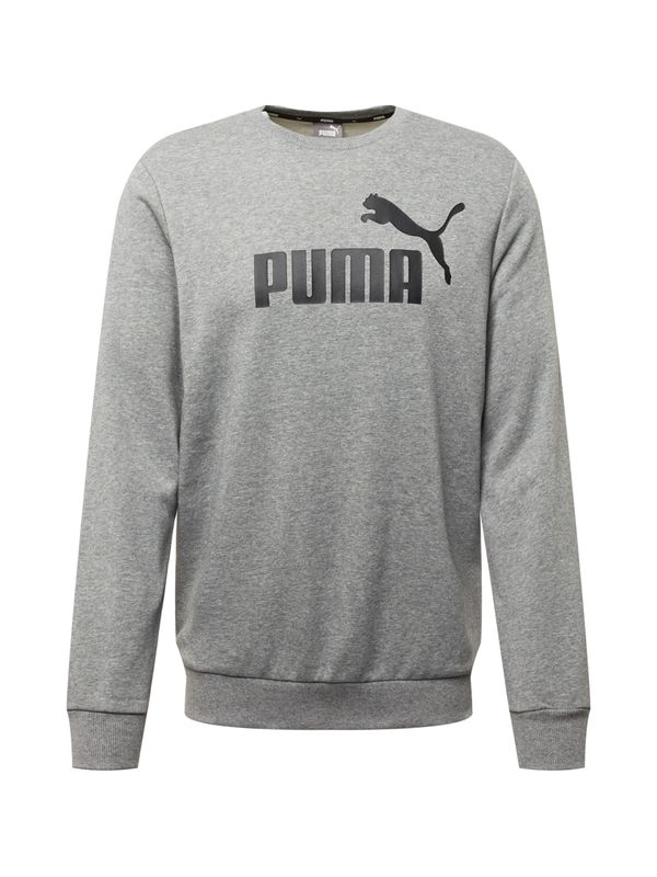 PUMA PUMA Спортен блузон 'Ess'  сив меланж / черно