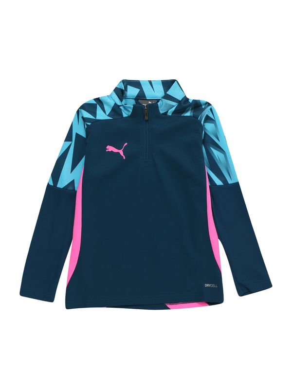 PUMA PUMA Спортен блузон 'Final'  нейви синьо / лазурно синьо / антрацитно черно / светлорозово