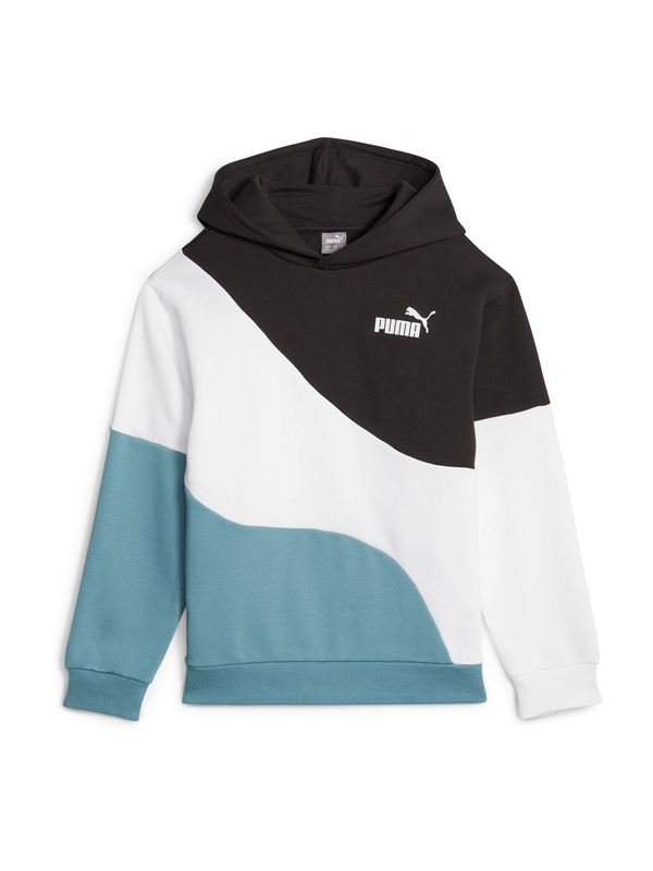 PUMA PUMA Спортен блузон 'POWER'  циан / черно / бяло