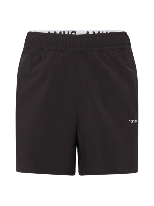 PUMA PUMA Спортен панталон '5" Ultrabreathe'  черно / бяло