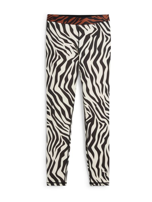 PUMA PUMA Спортен панталон 'Animal Remix'  коняк / черно / бяло / мръсно бяло