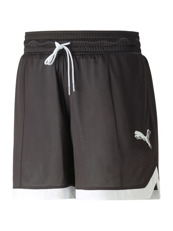 PUMA PUMA Спортен панталон  черно / бяло