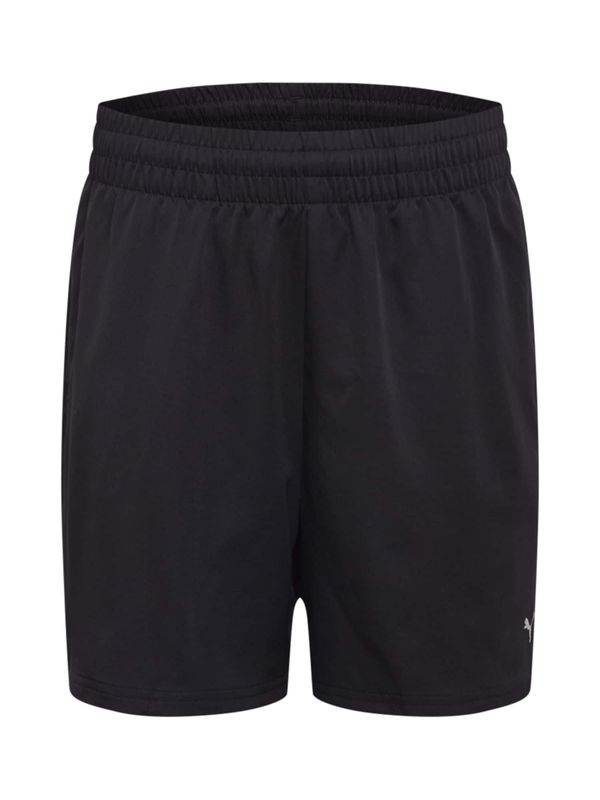 PUMA PUMA Спортен панталон  черно / бяло