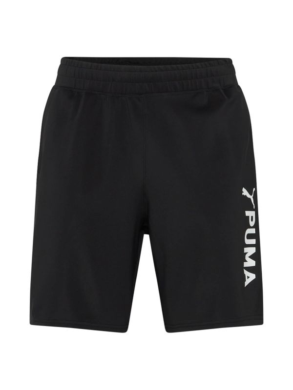 PUMA PUMA Спортен панталон  черно / бяло