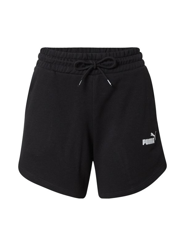 PUMA PUMA Спортен панталон  черно / бяло