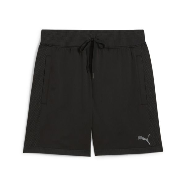 PUMA PUMA Спортен панталон  черно / сребърно / бяло