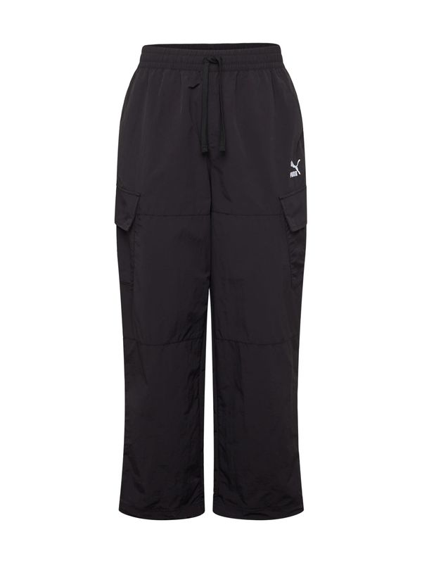 PUMA PUMA Спортен панталон 'Classics'  черно / бяло