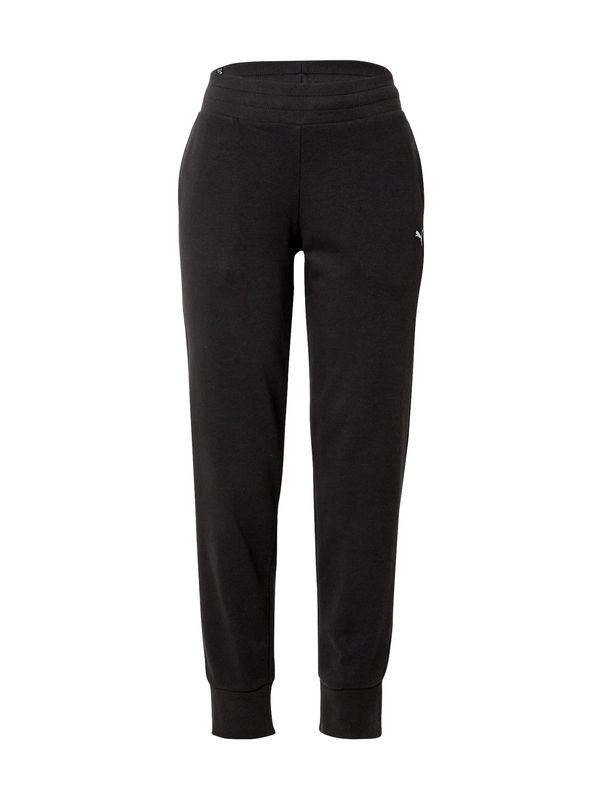 PUMA PUMA Спортен панталон 'ESSENTIAL'  черно / бяло