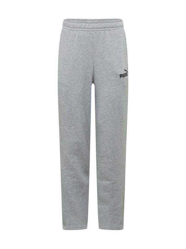 PUMA PUMA Спортен панталон 'Essentials'  сиво / черно
