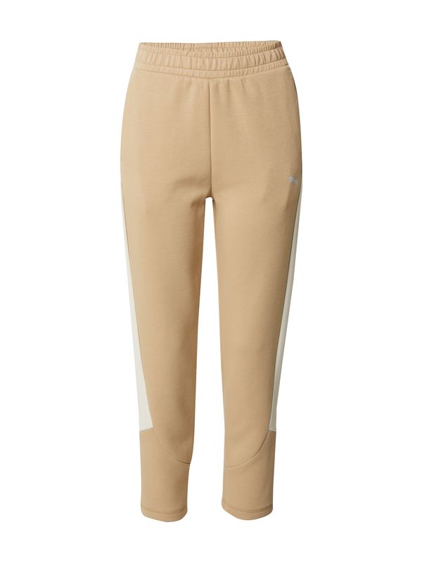 PUMA PUMA Спортен панталон 'EVOSTRIPE'  екрю / светлокафяво / бяло