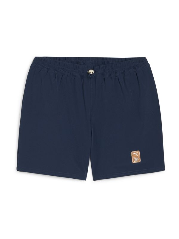 PUMA PUMA Спортен панталон 'First Mile'  нейви синьо / оранжево / бяло