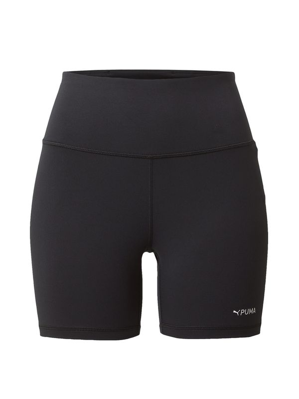 PUMA PUMA Спортен панталон 'FIT HW 5'  черно / бяло