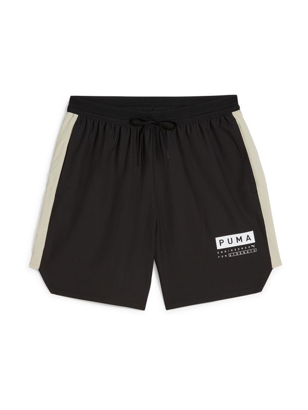 PUMA PUMA Спортен панталон 'Fuse 7'  светлобежово / черно / бяло