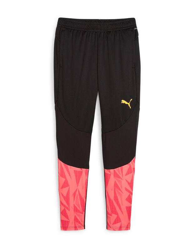 PUMA PUMA Спортен панталон 'individualFINAL'  жълто / тъмно коралово / сьомга / черно