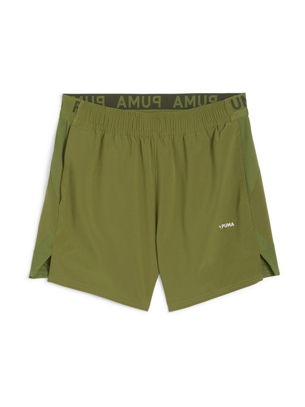 PUMA PUMA Спортен панталон  каки / бяло