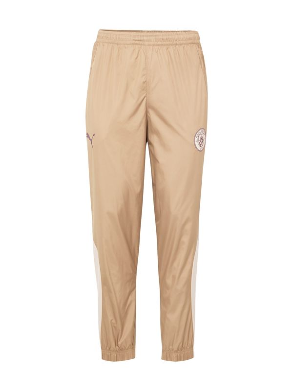 PUMA PUMA Спортен панталон 'MCFC Prematch'  камел / слонова кост / циклама