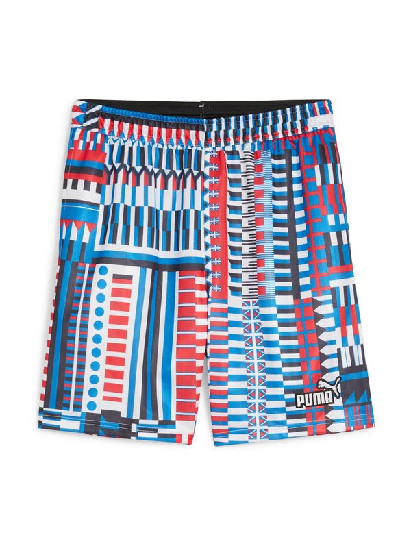 PUMA PUMA Спортен панталон  морскосиньо / лазурно синьо / пурпурно / бяло