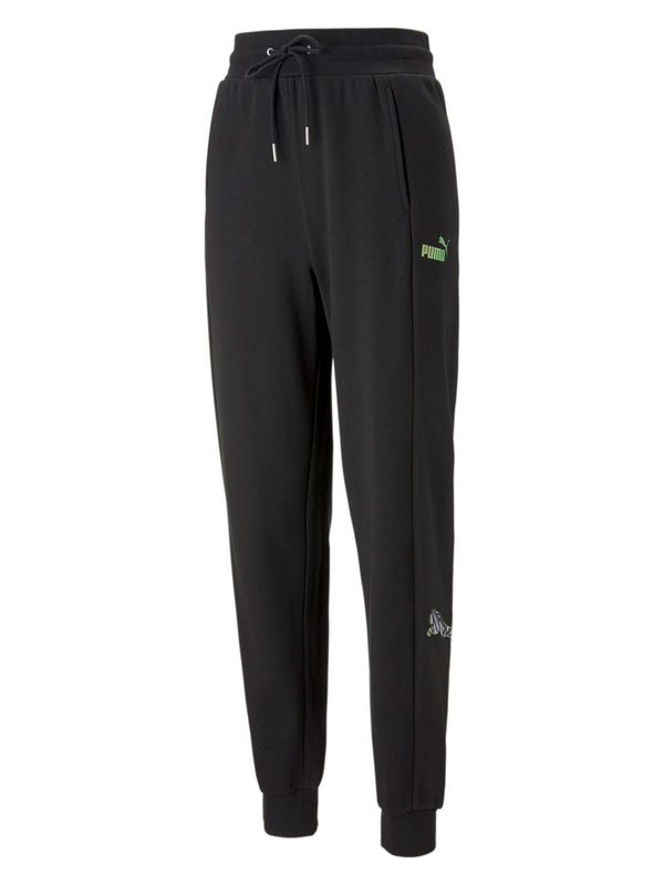 PUMA PUMA Спортен панталон 'POWER MONARCH'  зелено / лилав / черно / бяло