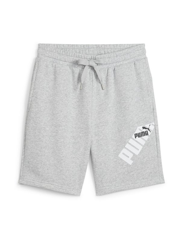 PUMA PUMA Спортен панталон 'POWER'  сив меланж / черно / бяло