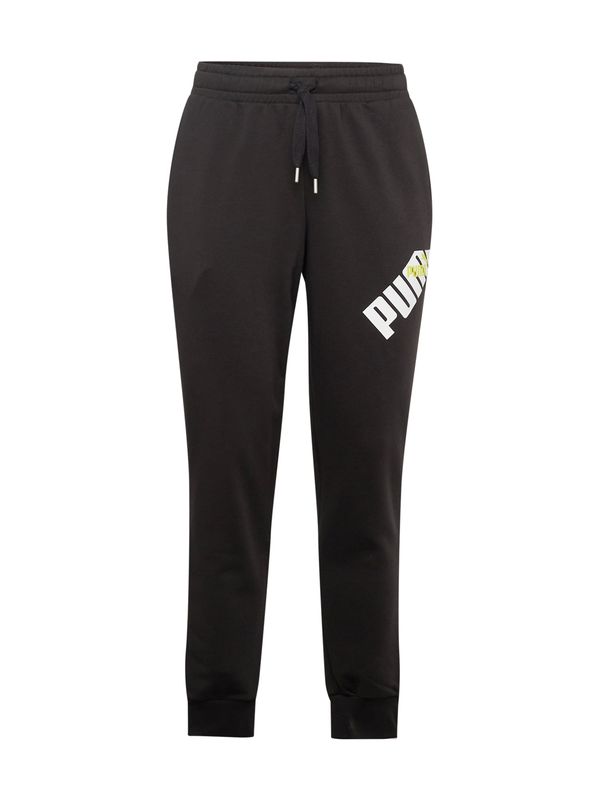 PUMA PUMA Спортен панталон 'POWER'  жълто / черно / бяло