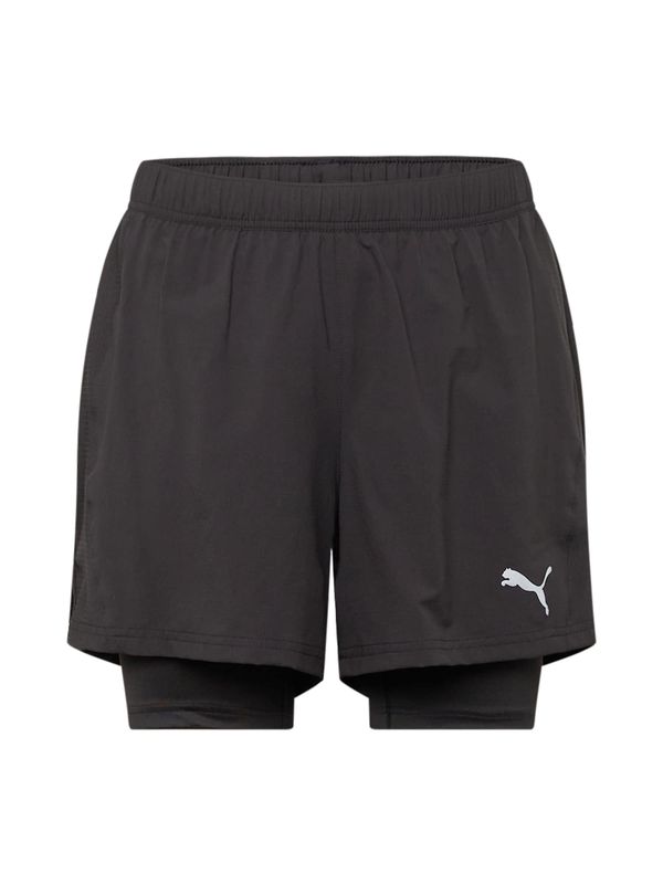 PUMA PUMA Спортен панталон 'RUN VELOCITY ULTRAWEAVE'  черно / бяло