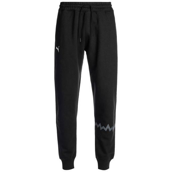 PUMA PUMA Спортен панталон  сиво / черно