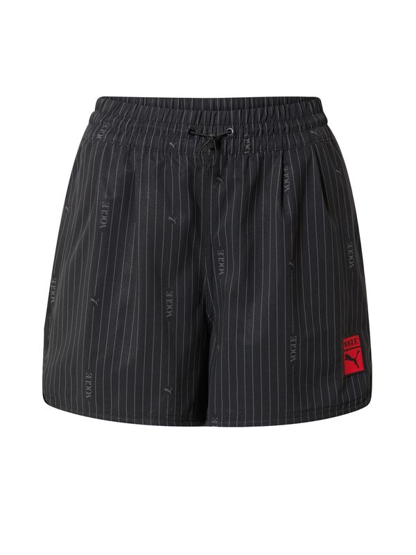 PUMA PUMA Спортен панталон  сиво / червено / черно