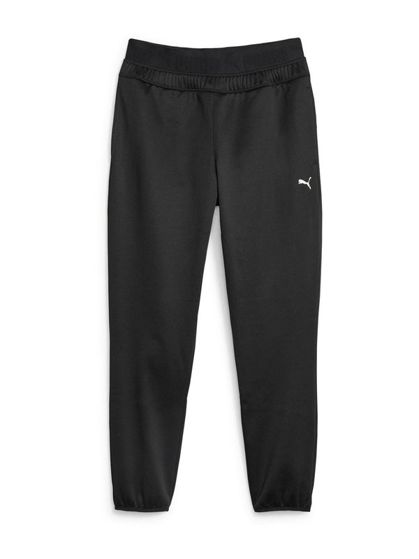 PUMA PUMA Спортен панталон 'Strong Powerfleece'  черно / бяло