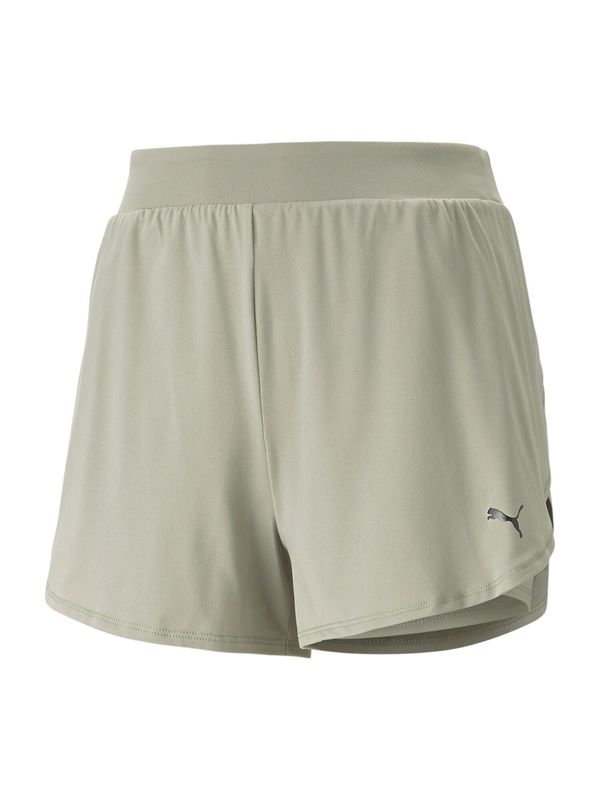 PUMA PUMA Спортен панталон 'Studio Flow'  светлобежово / черно