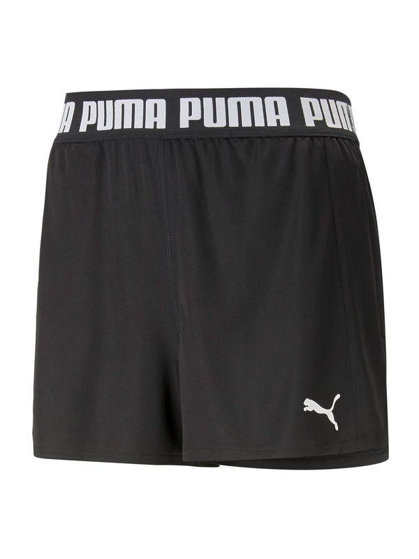 PUMA PUMA Спортен панталон 'Train all day'  черно / бяло