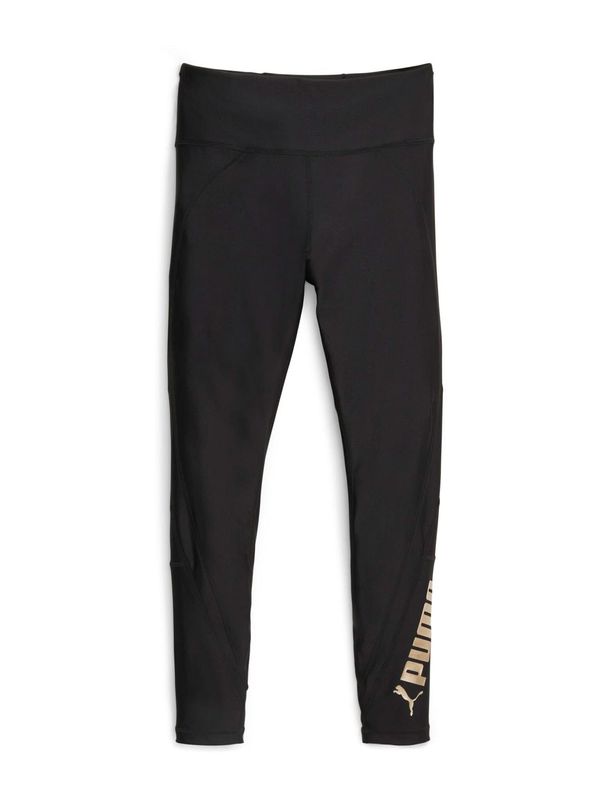 PUMA PUMA Спортен панталон  злато / черно