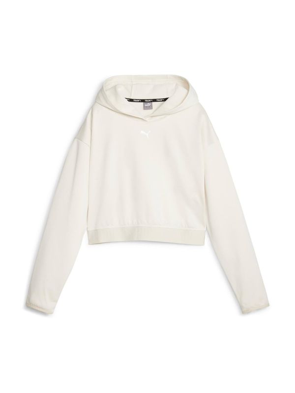 PUMA PUMA Спортен суитшърт с качулка 'Strong Power'  бяло / мръсно бяло