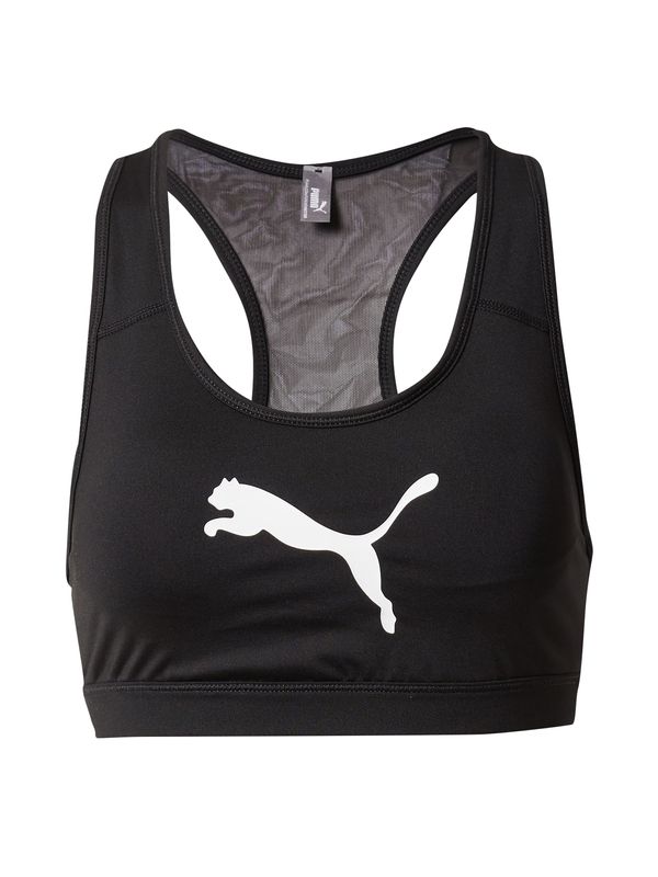 PUMA PUMA Спортен сутиен '4Keeps'  черно / бяло