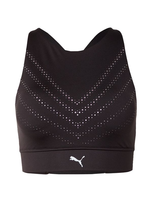 PUMA PUMA Спортен сутиен  черно / бяло
