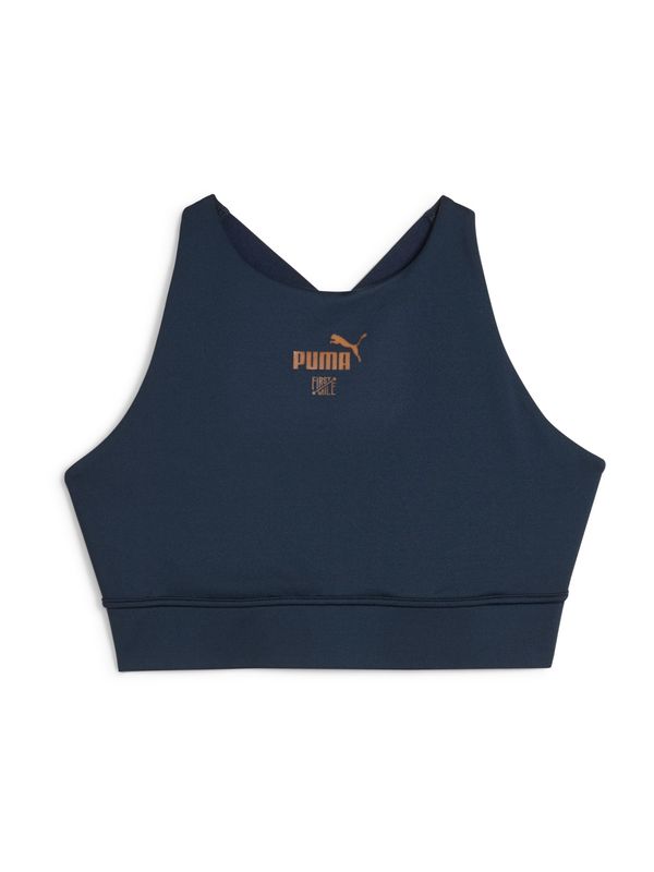 PUMA PUMA Спортен сутиен 'FIRST MILE'  нейви синьо / тъмнооранжево