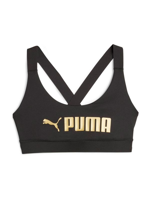 PUMA PUMA Спортен сутиен  злато / черно