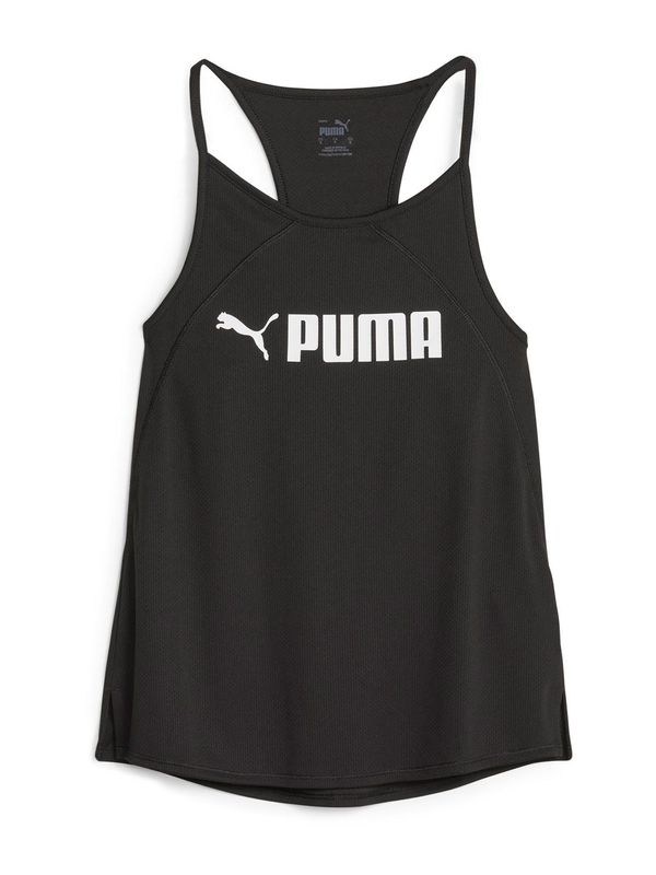 PUMA PUMA Спортен топ  черно / бяло